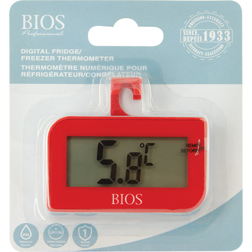 Thermom&egrave;tre num&eacute;rique de r&eacute;frig&eacute;rateur et cong&eacute;lateur, Sans contact, Num&eacute;rique, -4-122°F ( -20-50°C) Sécurité Médic