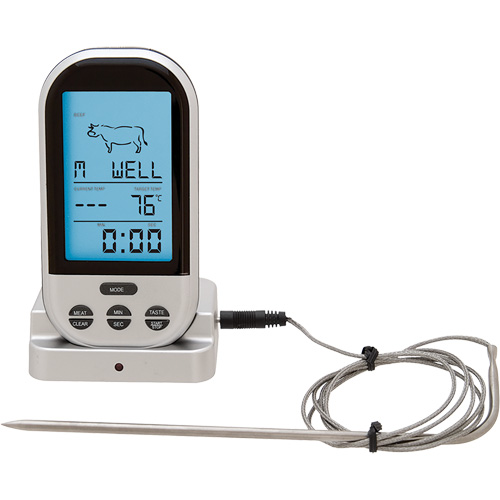 Wireless Meat & Poultry Thermometer, Contact, Digital, 32-482°F (0-250°C) Sécurité Médic