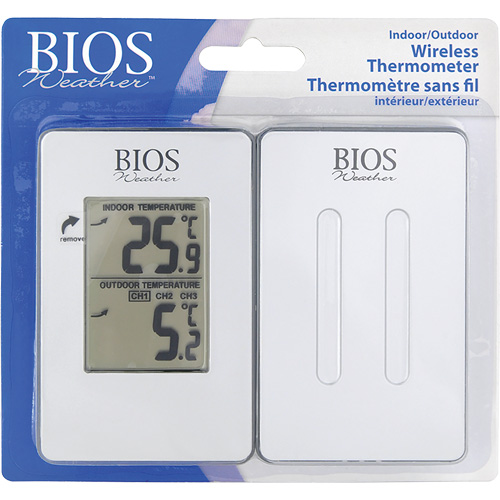 Indoor/Outdoor Wireless Thermometer, Non-Contact, Analogue, 31-158°F (-35-70°C) Sécurité Médic