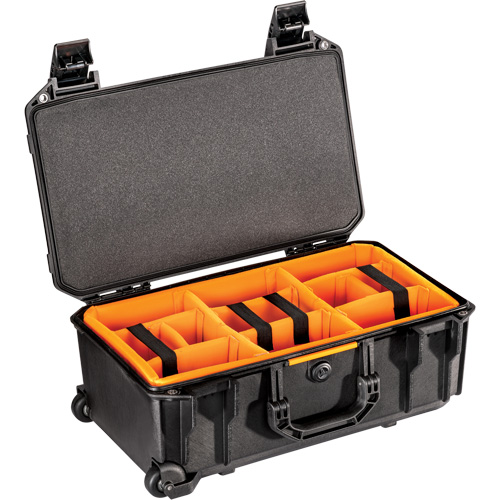 Vault Rolling Case with Padded Dividers, Hard Case Sécurité Médic