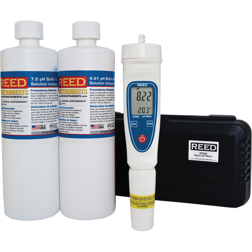 Trousse de pH-m&egrave;tre et de solution tampon Sécurité Médic