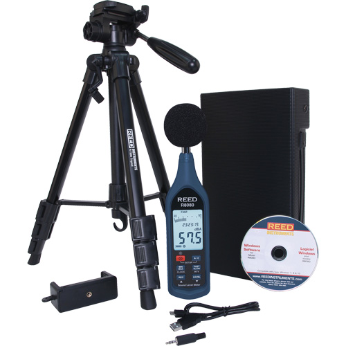Data Logging Sound Meter with Tripod Kit Sécurité Médic