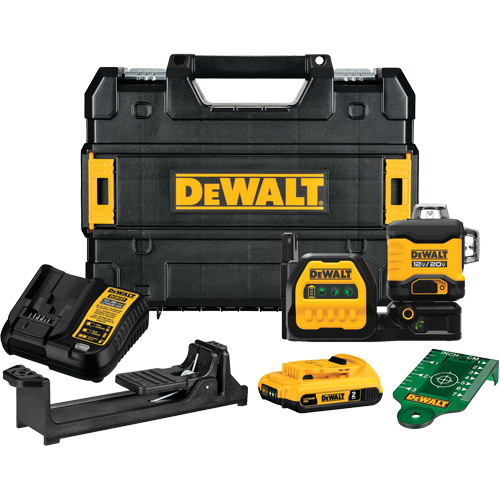 Trousse de laser vert sans fil 20 V Max* 3x360 Sécurité Médic