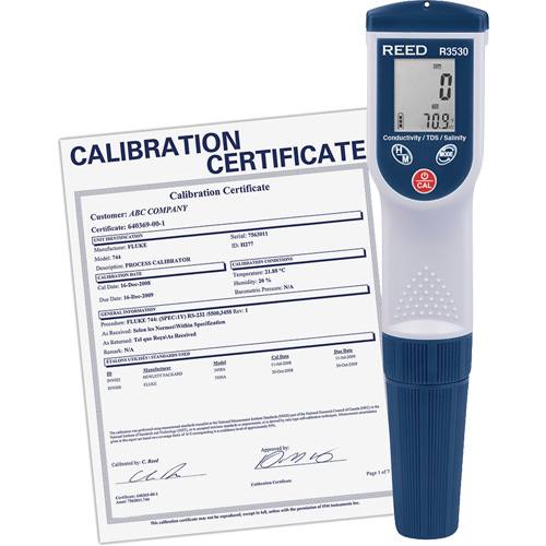 Conductivity/TDS/Salinity Meter with Calibration Certificate Sécurité Médic