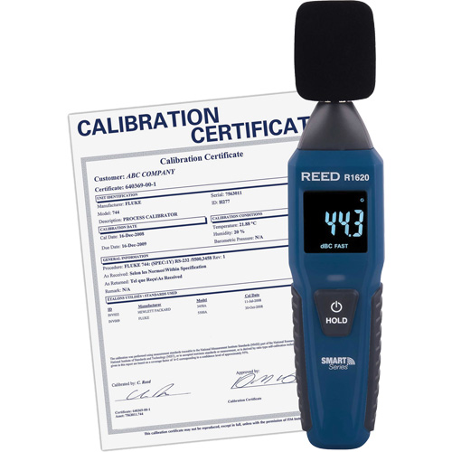 Bluetooth Smart Series Sound Level Meter with Calibration Certificate, 30 - 130 dB Measuring Range Sécurité Médic