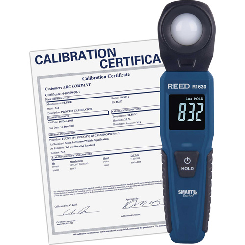 Bluetooth Smart Series Light Meter with Calibration Certificate Sécurité Médic