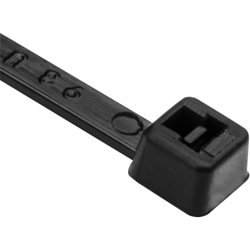 Attaches de c&acirc;ble PA66, Longueur 8", R&eacute;sistance &agrave; la traction 50 lb, Noir Sécurité Médic