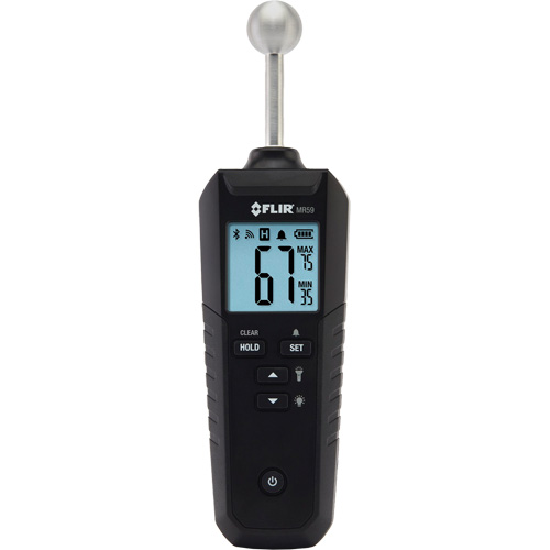 Humidim&egrave;tre &agrave; sonde sph&eacute;rique avec Bluetooth MR59, Gamme d'humidit&eacute; 0 - 100% Sécurité Médic