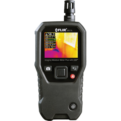 IGM Moisture Meter with Replaceable Hygrometer, 7 - 30% Moisture Range, -22°- 122° F ( -30° - 50° C ) Temperature Range Sécurité Médic