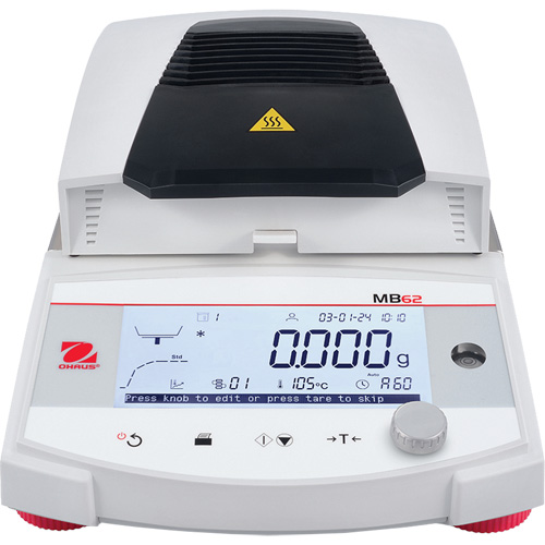MB62 Carbon Fiber Heating  Moisture Analyzer Sécurité Médic