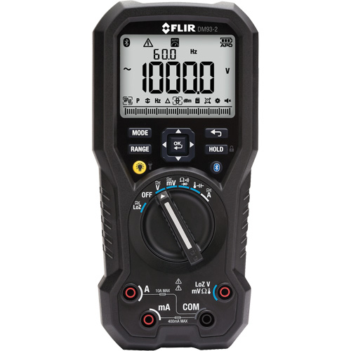 Industrial Digital Multimeter with METERLiNK&reg;, AC/DC Voltage, AC/DC Current Sécurité Médic