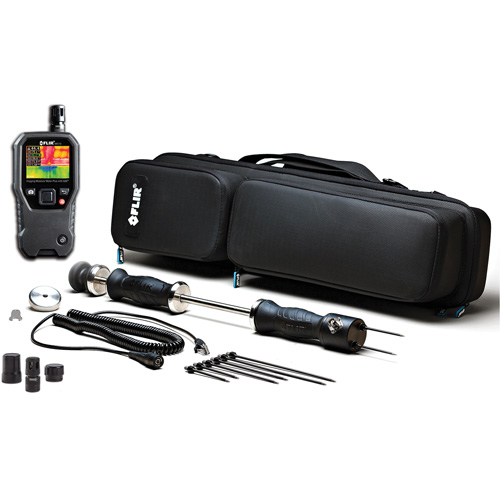 Professional Imaging Moisture Kit with Hammer & Wall Cavity Probe, 7 - 100% Moisture Range, 32°- 122° F ( 0° - 50° C ) Temperature Range Sécurité Médic