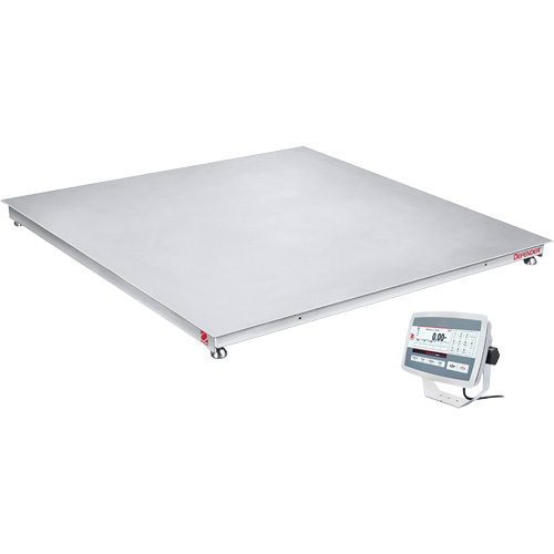 DEFENDER 5000 Washdown Floor Scale, 2500 lbs. Capacity, 48" W x 48" L Sécurité Médic