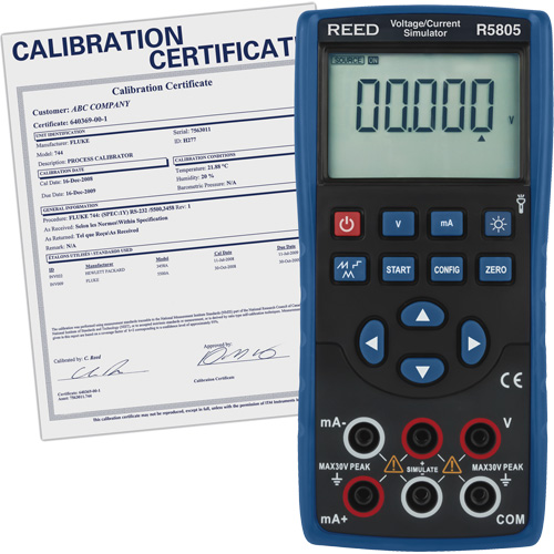 Voltage/Current Simulator with Traceable Certificate Sécurité Médic