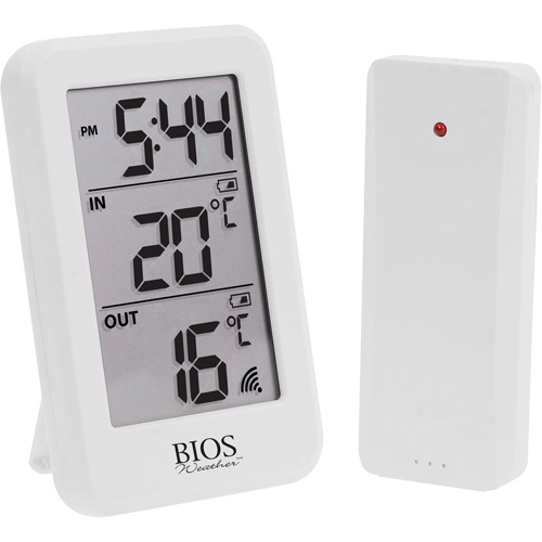 Wireless Indoor/Outdoor Thermometer, Non-Contact, Digital, -40-158°F (-40-70°C) Sécurité Médic