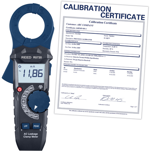 AC Leakage Clamp Meter with Calibration Certificate Sécurité Médic