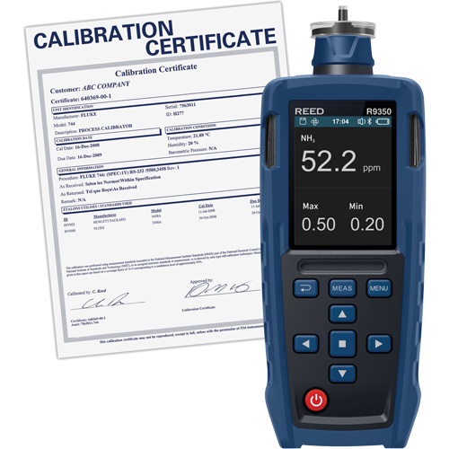 Gas Detector with Traceable Calibration Certificate Sécurité Médic