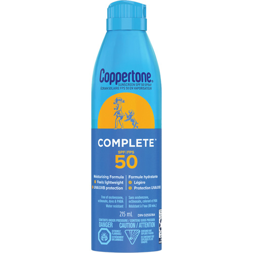 Sport&reg; Water Resistant Sunscreen, SPF 50, Aerosol Sécurité Médic