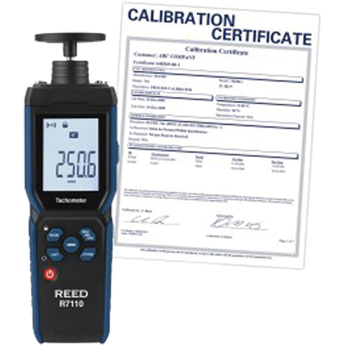 Combination Contact & Laser Photo Tachometer with Traceable Certification, Contact/Photo (Non Contact) Sécurité Médic