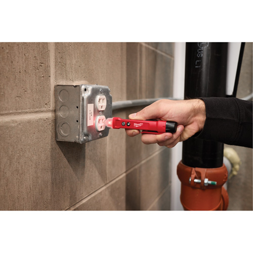 Voltage Detector with LED & GFCI Receptacle Tester Kit, 50 V - 1000 V, Display & Sound Alert Sécurité Médic