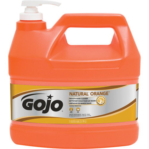 Nettoyant &agrave; mains Natural Orange, Cr&egrave;me, 3,78 L, Cruche, Agrumes/Orange Sécurité Médic