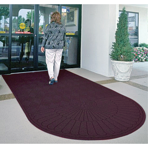 Waterhog&reg; Eco Matting, Wiper/Scraper, 3' x 10' x 3/8", Maroon Sécurité Médic