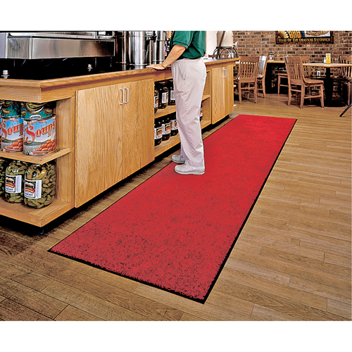 Tapis ColorStar, Essuie-pieds, 3' x 5' x 3/8", Rouge/noir Sécurité Médic