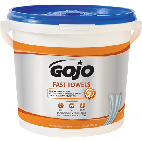 Fast Wipes&reg; Hand Cleaning Towels, 130 Wipes, 10" x 9" Sécurité Médic