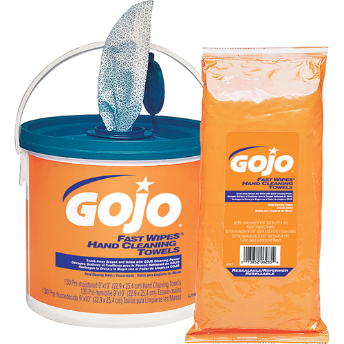 Fast Wipes&reg; Hand Cleaning Towels, 130 Wipes, 10" x 9" Sécurité Médic
