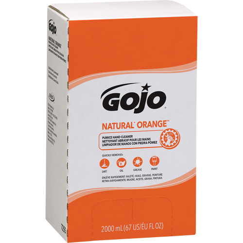 Nettoyant &agrave; mains Pro TDX 2000 Natural Orange, Pierre ponce, 2 L, Recharge, Agrumes/Orange Sécurité Médic