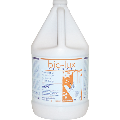 Bio-Lux Orangel Antiseptic Lotion Soap, Liquid, 4 L, Scented Sécurité Médic
