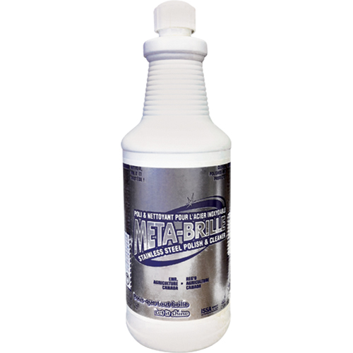 Poli pour l'acier inoxydable Meta-Brille, 950 ml/950,0 ml, Bouteille Sécurité Médic