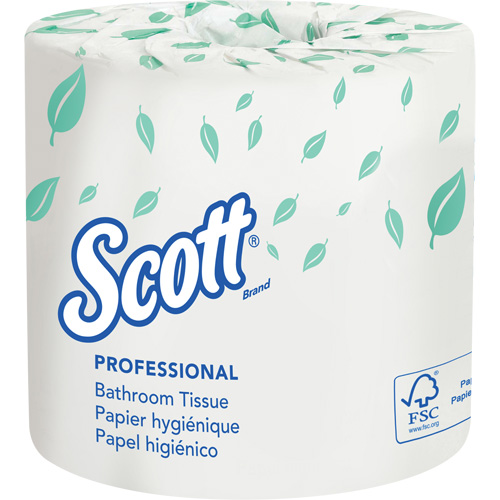 Papier hygi&eacute;nique Scott, 2 Pli, 550 Feuilles/Rouleu, Blanc Sécurité Médic