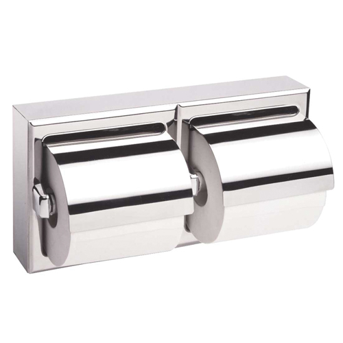 Two-Roll Toilet Paper Dispenser with Hoods, Multiple Roll Capacity Sécurité Médic