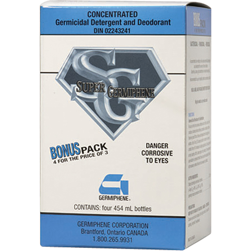 D&eacute;sinfectant Super Germiphene, 454 ml, Bouteille Sécurité Médic