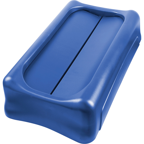 Slim Jim&reg; Waste Receptacle Lid, Swing Lid, Plastic, Fits Container Size: 22" x 11" Sécurité Médic