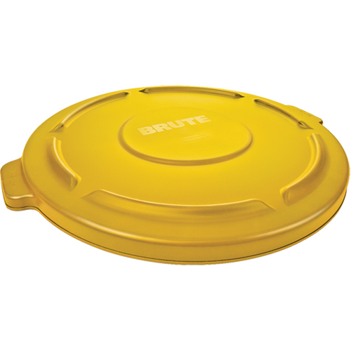 Couvercles ronds Brute, Couvercle plat, Plastique/Poly&eacute;thyl&egrave;ne, Convient aux contenants 22" dia. Sécurité Médic