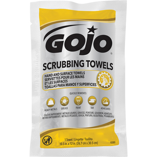 Scrubbing Towels, 80 Wipes, 12-1/4" x 10-1/2" Sécurité Médic
