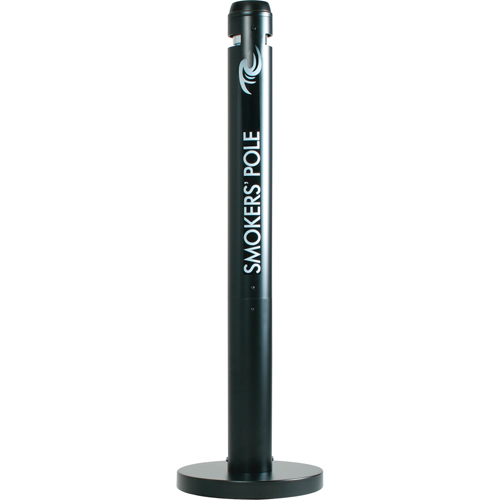 Smokers' Pole Cigarette Receptacle, Free-Standing, Aluminum, 41" Height Sécurité Médic