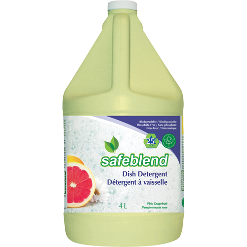 Dish Detergent, Liquid, 4 L, Pink Grapefruit Sécurité Médic
