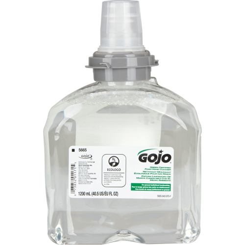 Nettoyant pour les mains &eacute;cologique TFX, Mousse, 1,2 L, Sans parfum Sécurité Médic