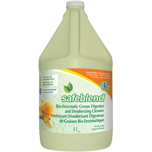 Bioenzymatic Grease Digester & Deodorizing Cleaners, 4 L/4.0 L Sécurité Médic