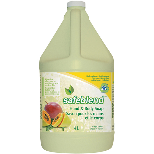 Savon pour les mains & le corps, 4 L, Parfum&eacute;, Cruche Sécurité Médic