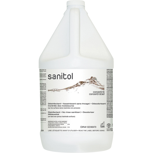 Assainissant & d&eacute;sodorisant Sanitol super concentr&eacute;, 4 L, Cruche Sécurité Médic