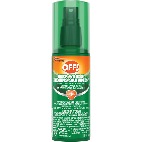 OFF! Deep Woods&reg; Insect Repellent, 25% DEET, Spray, 100 ml Sécurité Médic