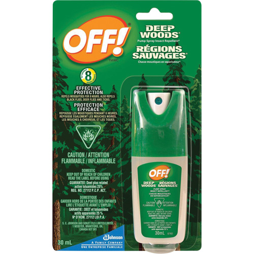 OFF! Deep Woods&reg; Insect Repellent, 25% DEET, Spray, 30 ml Sécurité Médic