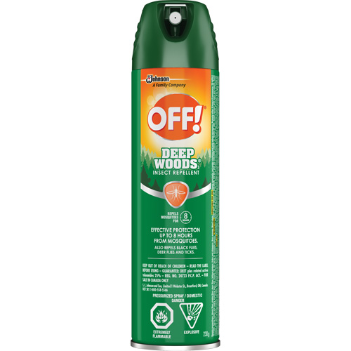 Insectifuge Off! R&eacute;gions sauvages, DEET &agrave; 25 %, A&eacute;rosol, 230 g Sécurité Médic