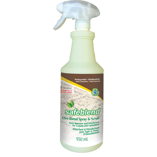 Stain Remover & Deodorizer for Carpets and Upholstery, 950 ml, Trigger Bottle Sécurité Médic
