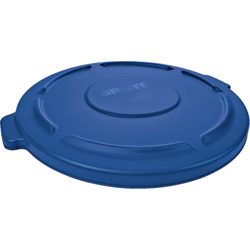 Brute&reg; Round Trash Can Top, Flat Lid, Plastic, Fits Container Size: 22-1/4" Dia. Sécurité Médic