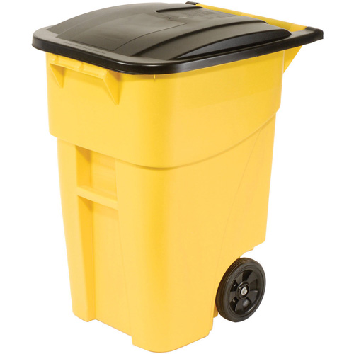 Contenant roulant BRUTE, Bord de rue, Plastique, 50 gal. US Sécurité Médic